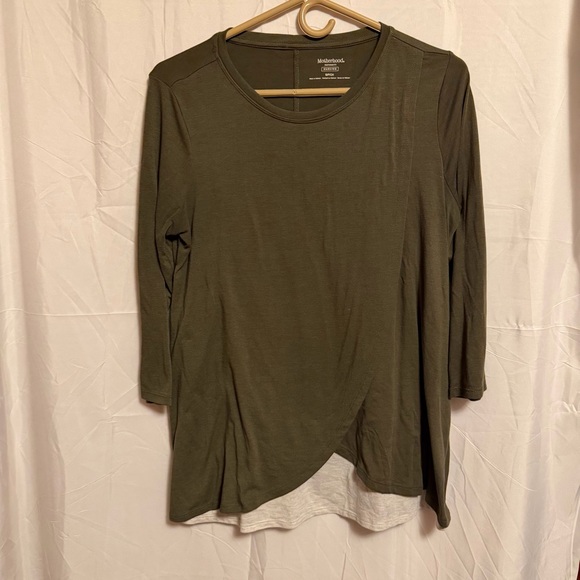Motherhood Maternity Tops - Motherhood Maternity‎ Olive Long Sleeve Top small